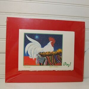 Christmas Folk Art "El Pesebre" The Manger Blas E. Lopez "Paz" Vintage Decor